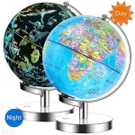 8 Inch Illuminated World Globe