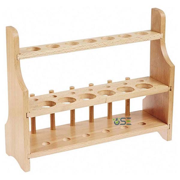Wooden 2 Tier Test Tube Rack
