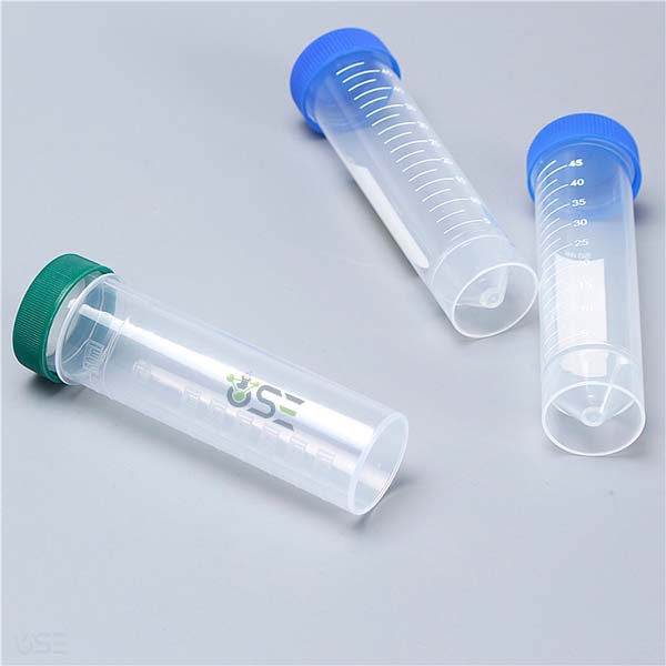 Plastic Centrifuge Tubes with Blue Screw Cap